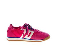 BACK 70 scarpe donna Sneaker Rocket in tessuto e camoscio fuxia più latte