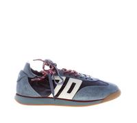 BACK 70 scarpe donna Sneaker Rocket in velluto e camoscio blu più latte