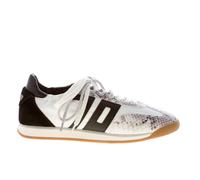 BACK 70 scarpe donna sneaker Rocket tessuto a rete bianco nero stampa rettile