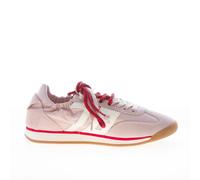 BACK 70 scarpe donna Sneaker Rocket tessuto e camoscio rosa nude doppio laccio