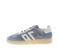 BACK 70 scarpe uomo Sneaker Boston in camoscio graffiato celeste e bianco