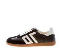 BACK 70 scarpe uomo Sneaker Cloud N24 in morbida pelle e camoscio nero bianco