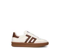 BACK 70 Sneaker uomo bianca/cuoio in pelle 45