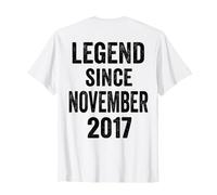 (Back) 9 Compleanno Decorazioni Novembre 2017 9° Compleanno Maglietta