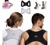 BACK BODYGUARD Correttore Posturale - Cervicale - Fascia Schiena Dritta - Correttore Posturale Spalle Schiena - Fascia Posturale Spalle e Schiena, Grigio, L