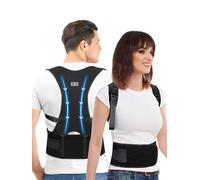 BACK BODYGUARD Hometrainer - Supporto dritto per la schiena per una postura eretta - Supporto per la schiena - Allenatore domestico per correggere la postura (nero, 1S)