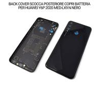 BACK COVER SCOCCA POSTERIORE COPRI BATTERIA PER HUAWEI Y6P 2020 MED-LX9 N NERO