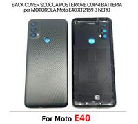 BACK COVER SCOCCA POSTERIORE COPRI BATTERIA per MOTOROLA Moto E40 XT2159-3 NERO
