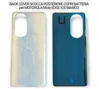 BACK COVER SCOCCA POSTERIORE COPRI BATTERIA per MOTOROLA Moto EDGE X30 BIANCO