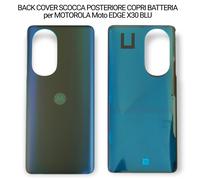 BACK COVER SCOCCA POSTERIORE COPRI BATTERIA per MOTOROLA Moto EDGE X30 BLU
