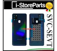 BACK COVER SCOCCA POSTERIORE ORIGINALE SERVICE SAMSUNG GALAXY A21S SM-A217 NERO