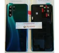 BACK COVER SCOCCA VETRO CAM POSTERIORE BLU ORIGINALE HUAWEI P30 PRO VOG-L29