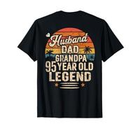 (Back) Legenda Marito papà Nonno 95 Anni 95th Birthday Maglietta