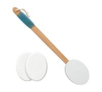 Back Lotion Applicator - Cream Distributor Tool | 17 Inch Wand with Smooth Dispensing, Bamboo Handle Coater featuring Textured Sponge, Bath Accessory Category, Long Grip Self Application