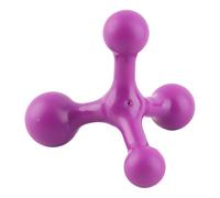 Back Muscle Massager, 4 Balls Structure Deep Relaxing Neck Massage Tool for Neck Leg Purple