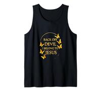 Back off Devil I Belong to Jesus Christian Faith Design Canotta