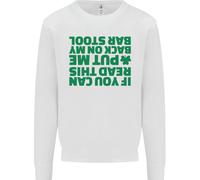 Back On My Bar Stool Giornata Di San Patrizio Uomo Sweatshirt Jumper