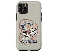 Back on My Bull Rodeo Cowboy Retro Vintage Funny Adult Humor Custodia per iPhone 11 Pro