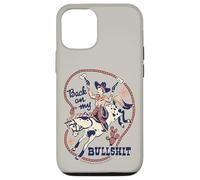 Back on My Bull Rodeo Cowboy Retro Vintage Funny Adult Humor Custodia per iPhone 12/12 Pro