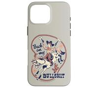 Back on My Bull Rodeo Cowboy Retro Vintage Funny Adult Humor Custodia per iPhone 16 Pro Max