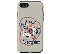 Back on My Bull Rodeo Cowboy Retro Vintage Funny Adult Humor Custodia per iPhone SE (2020) / 7 / 8
