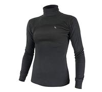 Back on Track, Maglia Sportiva Dolcevita Donna, Nero (Schwarz), L