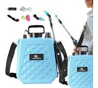 Back Pack Sprayer, Lawn Battery Powered, Ricaricabile Fertilizer Tank, Doppia Speed Nozzle, Spray Equipment for Agricoltura, Garden, Yard, Lawn, Outdoor, Plant Care, Farm