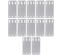 Back Plate, Mounting Brackets, 12 Pieces Standard Horizontal or Vertical E Track, Installation Kit for Lorry, Trailer, Tie Down, System and Wooden Floor, Silver