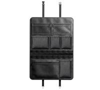 Back Seat Car Organizer - Foldable Waterproof Storage | Multi Pocket Seat Back Cover | Seven Compartment Vehicle Interior Protection Solution For Kids Family Trips SUV Van Sedan Camping Bottles Umbrel