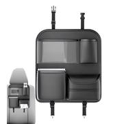 Back Seat Car Organizer - Premium Storage Bag, Foldable Compartments, Heavy Duty Waterproof Protection, Multi-Functional Design | Vehicle Storage, Phone Holder, Tissue Dispenser, Family Travel Gear