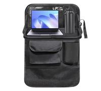 Back Seats Organizer, Vehicle Storages Holder, Foldable Tray Table, Multi Pocket Travel, Adjustable Car Seat Backs Storage for Road Trips, Kids, Daily Commute, Long Drives, 24.41x16.54 Inches
