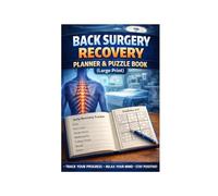 Back Surgery Recovery Planner & Puzzle Book (Large Print): back surgery recovery gifts,back surgery recovery,back surgery recovery gifts for men,post ... recovery gifts,spine surgery gifts journal,
