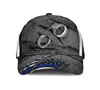 Back The Blue Crack Us Flag Unisex Cappellino da Baseball Regolabile Berretto Sportivo Confortevole Golf Hat per Pesca Estivo Corsa
