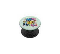 Back to 80s Nostalgia Roller Skate Boombox Cassette Anni Ottanta PopSockets PopGrip Adesivo