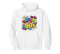 Back to 80s Retro Music Roller Skate Puzzle Cube Occhiali da Sole Felpa con Cappuccio