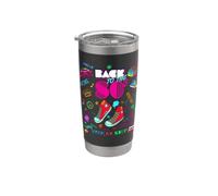 Back To 80's Tees Vintage Retro I Love 80's Graphic Design Bicchiere termico in acciaio inox doppia parete