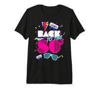 Back To 80's Tees Vintage Retro I Love 80's Graphic Design Maglietta Premium