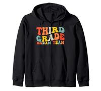 Back to School 3rd Grade Dream Team Teacher Kids Third Grade Felpa con Cappuccio