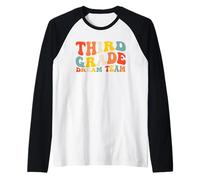 Back to School 3rd Grade Dream Team Teacher Kids Third Grade Maglia con Maniche Raglan