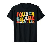 Back to School 4th Grade Dream Team Teacher Kids Fourth Grad Maglietta