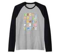 Back to School ABC Kindergarten Teacher Maglia con Maniche Raglan