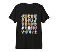 Back to School ABC Kindergarten Teacher Maglietta Premium
