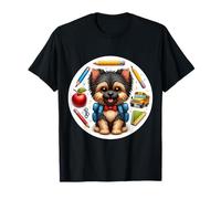 Back To School Affenpinscher Cane Ragazza Proprietario Studente Bambini Maglietta