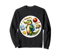 Back To School Alligator Ragazzi Ragazze Studenti Bambini Coccodrillo Felpa