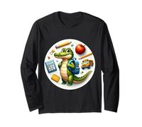 Back To School Alligator Ragazzi Ragazze Studenti Bambini Coccodrillo Maglia a Manica