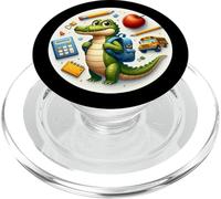 Back To School Alligator Ragazzi Ragazze Studenti Bambini Coccodrillo PopSockets PopGrip per MagSafe