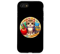 Back To School American Shorthair Gatto Ragazzo Ragazze Studente Bambini Custodia per iPhone SE (2020) / 7 / 8