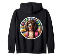 Back To School American Water Spaniel Cane Ragazzi Ragazze Bambini Felpa con Cappuccio