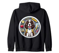 Back To School Boykin Spaniel Cane Ragazzi Ragazze Proprietario Studente Felpa con Cappuccio