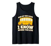 Back To School Bus Driver Funny Canotta